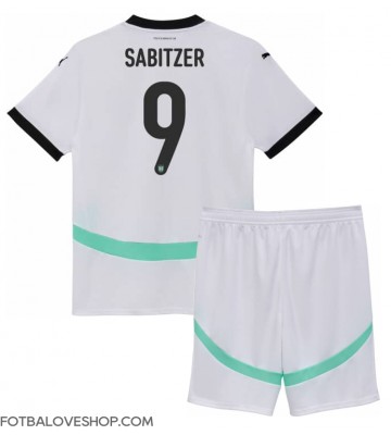 Rakousko Marcel Sabitzer #9 Dětské Venkovní Dres ME 2024 Krátký Rukáv (+ trenýrky)